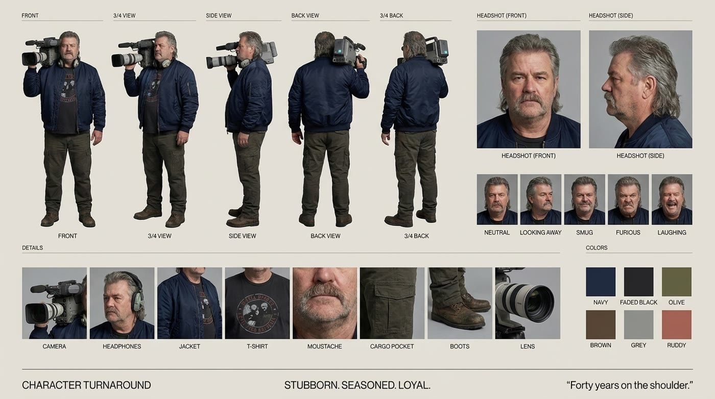 The Old Guard character turnaround